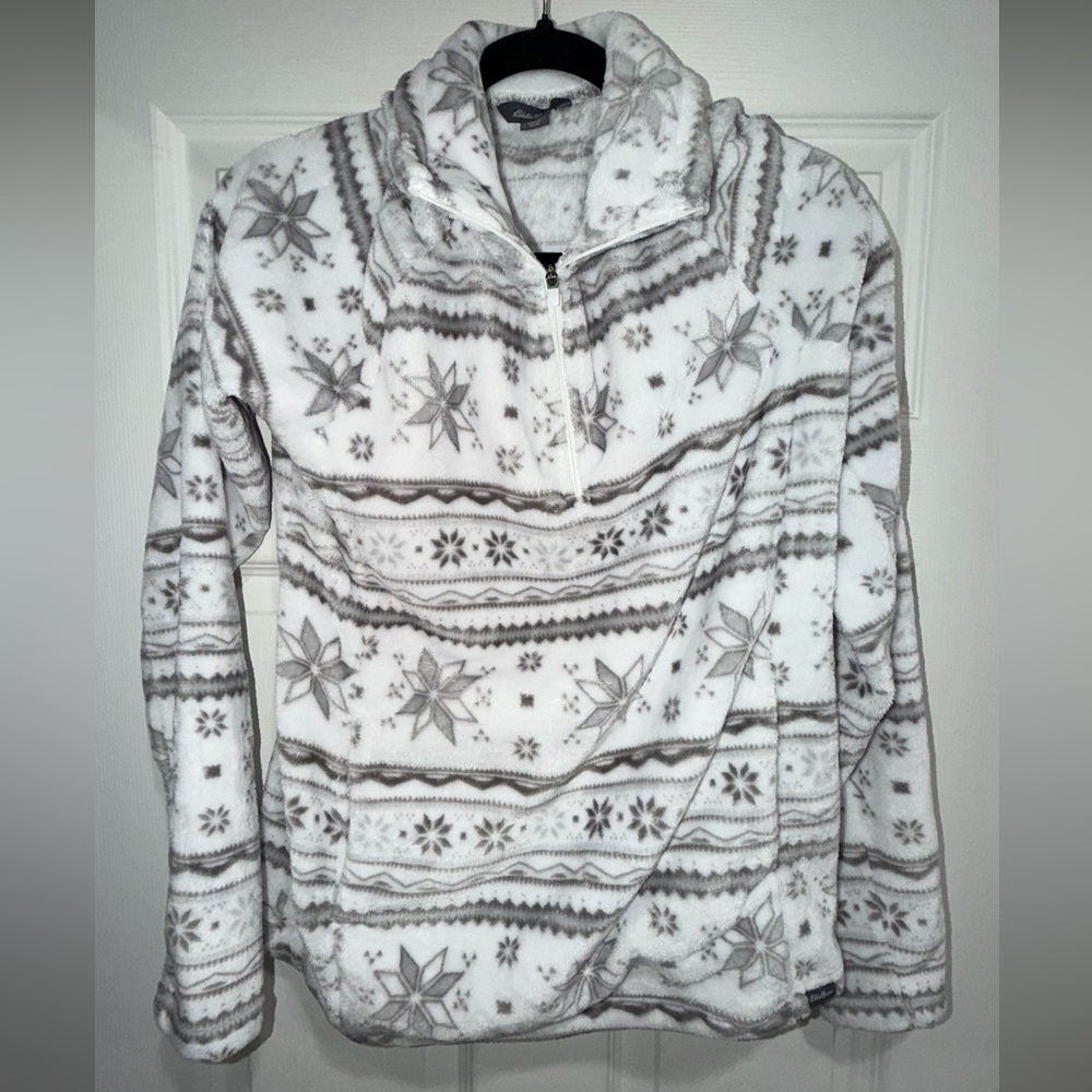 Eddie Bauer Soft Cream Fleece Top